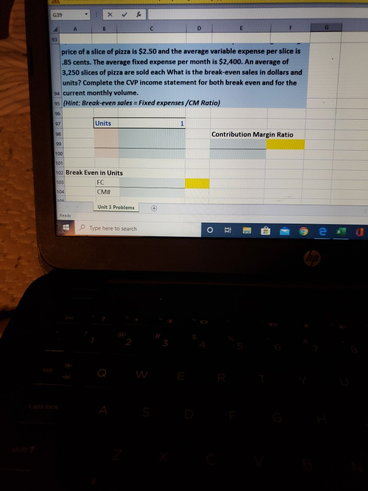 a coffee stand in Cincinnati. The average selling price of coffee is