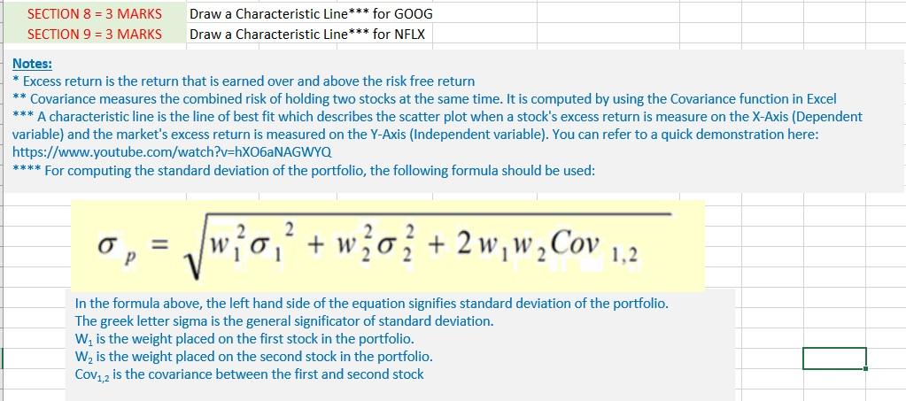 "Solution Template" respectively. The use of calculators and Excel functions is permitted.
