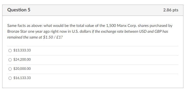  these quesitons build on each other please answer them Question 5