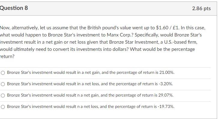 ago right now in U.S. dollars if the exchange rate between USD