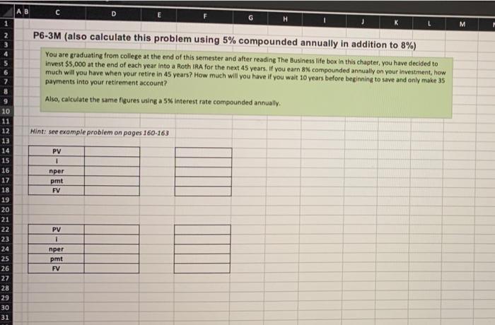  can you help me inputing the exact inputs into excel, I