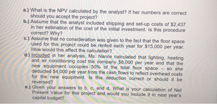 like her project included in next year's capital budget. According to her