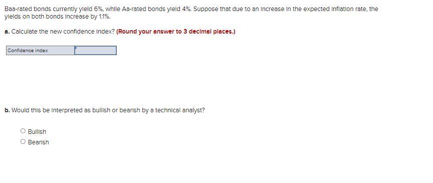  Baa-rated bonds currently yleld 6%, while Aa-rated bonds yleld 4%. Suppose