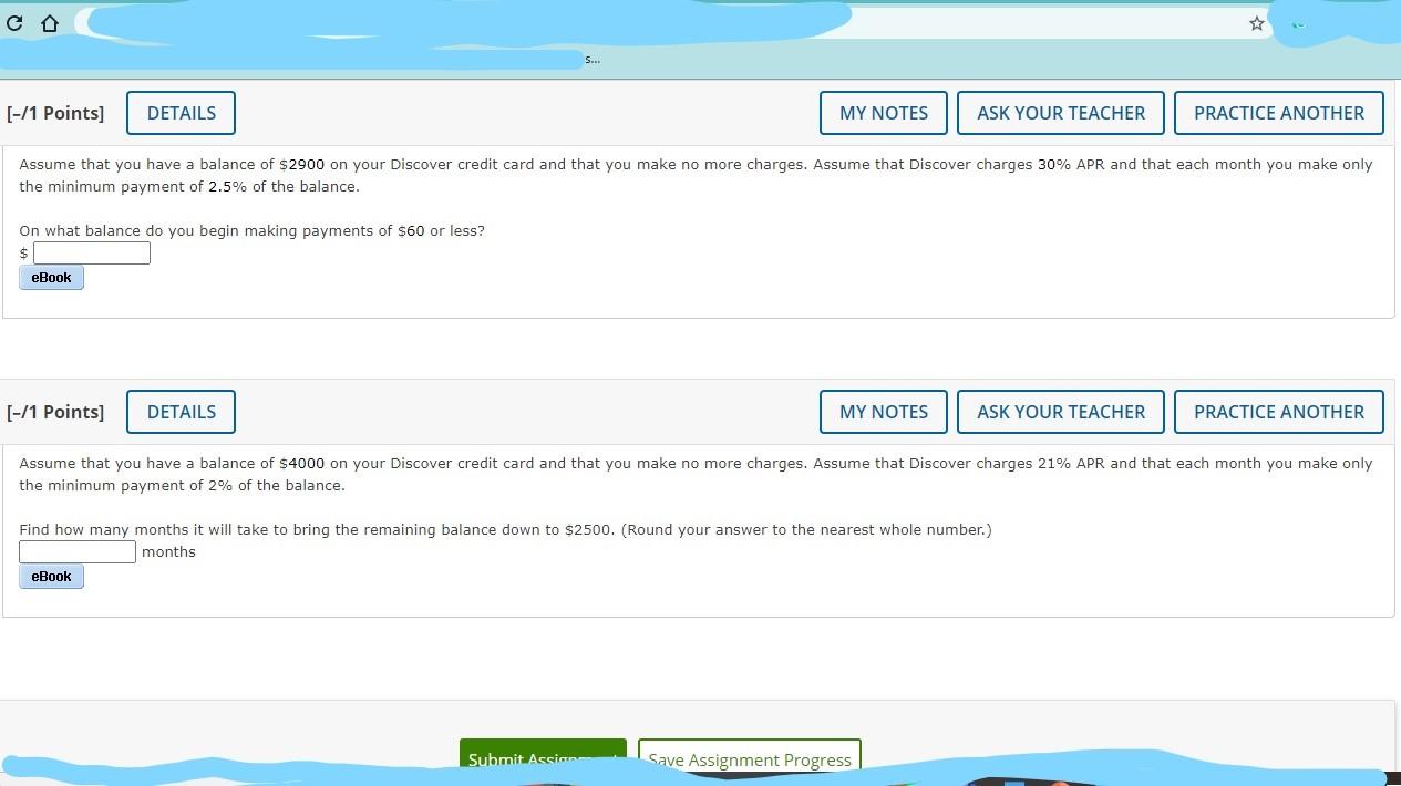[-/1 Points) DETAILS MY NOTES ASK YOUR TEACHER PRACTICE ANOTHER Assume