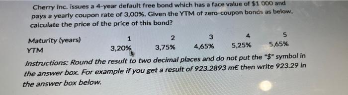  HELP ME PLEASE I WILL LIKE YOUR ANSWER Cherry Inc. issues