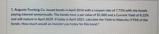 please answer in formulas or financial calculator values and round decimals to