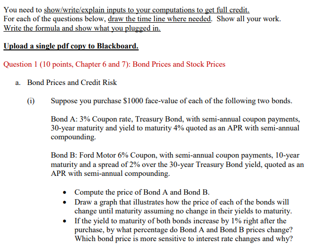 You need to show/write/explain inputs to your computations to get full