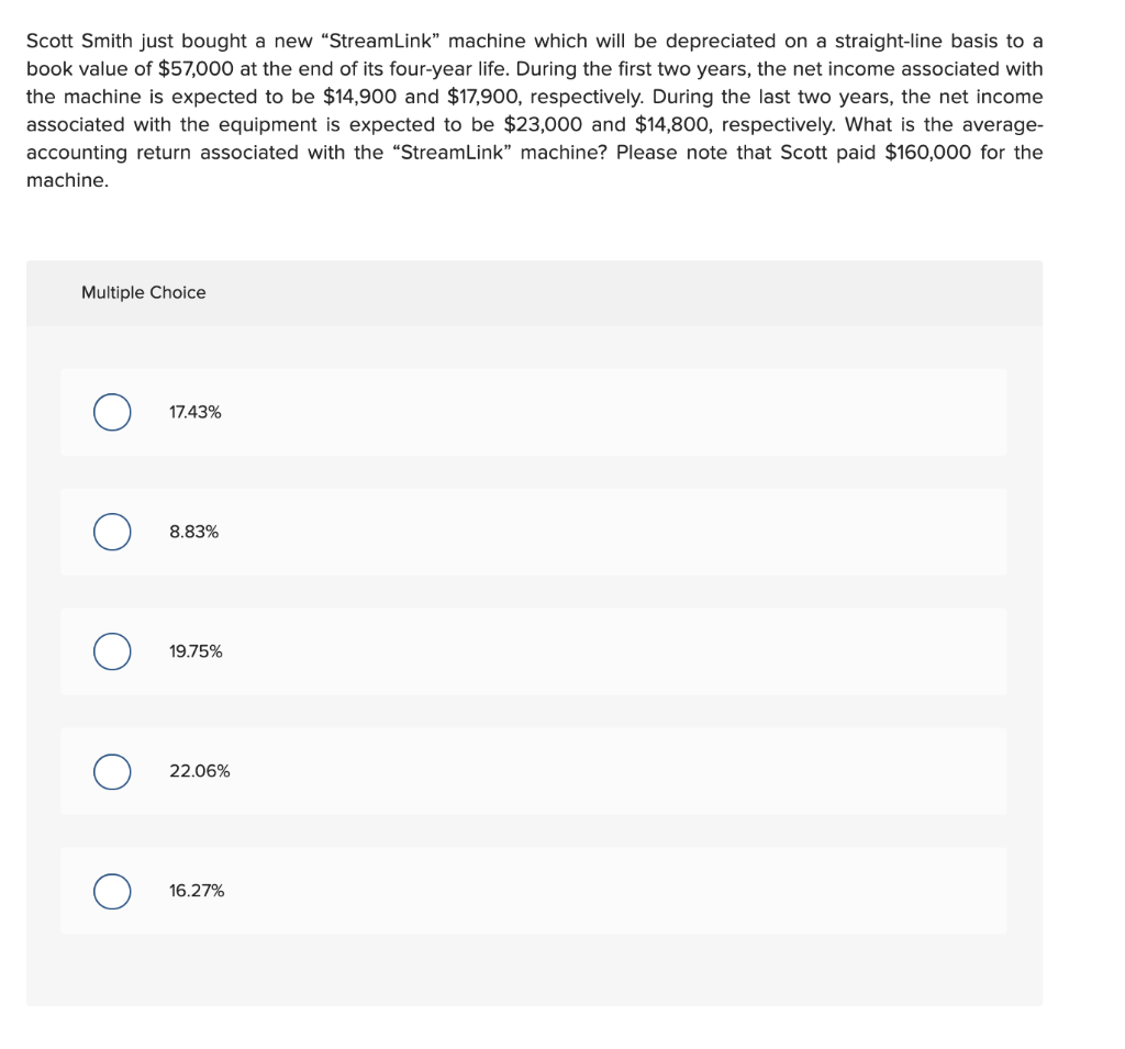 Scott Smith just bought a new "StreamLink" machine which will be