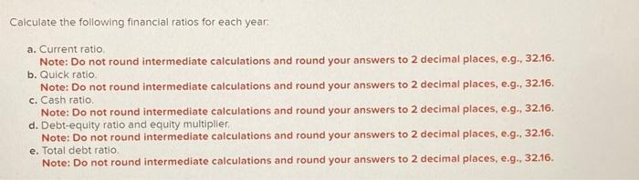 balance sheet information for 2021 and 2022 Bosed on the balance sheets