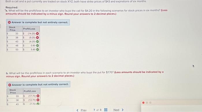 can i get some helo please Both a call and a put