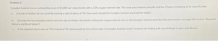 on the following two problems (show and TYPE your work when you