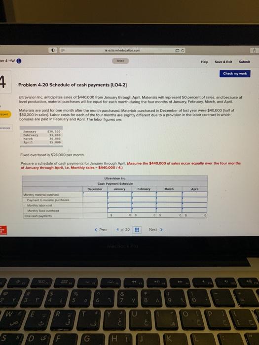  we weducation.com ter 4 HW Help Save & Submit Check my