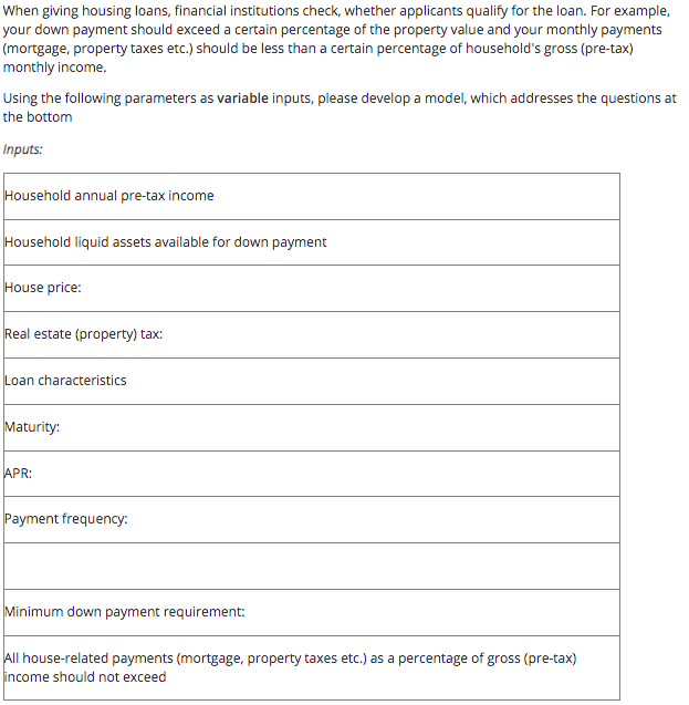 please please help! show all work in excel, thank you! When giving