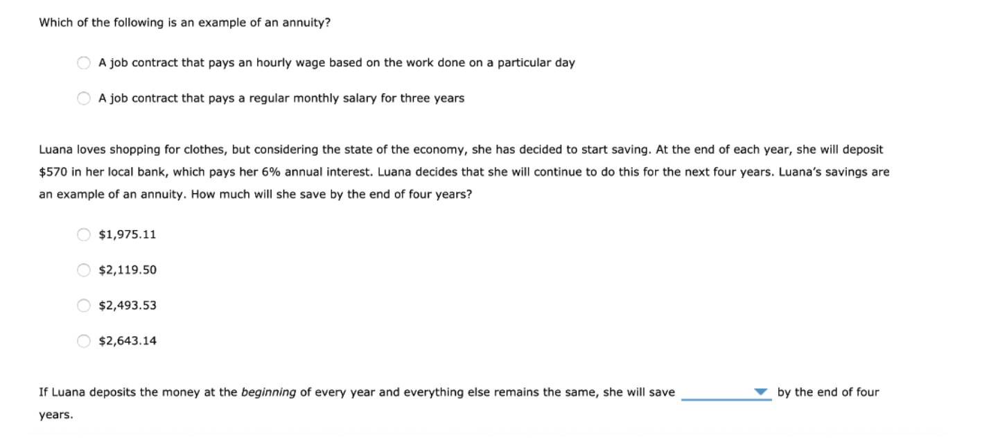 value of a cash flow or a series of cash flows to