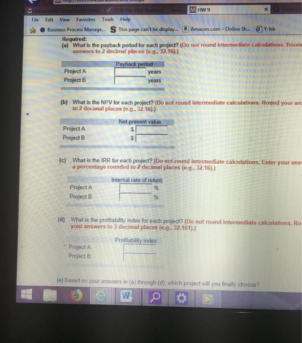 Flow (A) Cash Flow (B) -$433,000 40,000 66,000 83,000 548,000 -$44,000 21,200