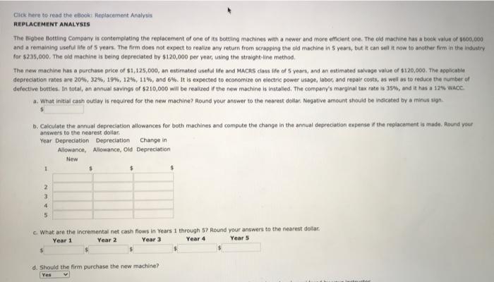  Click here to read the book Replacement Analysis REPLACEMENT ANALYSIS The