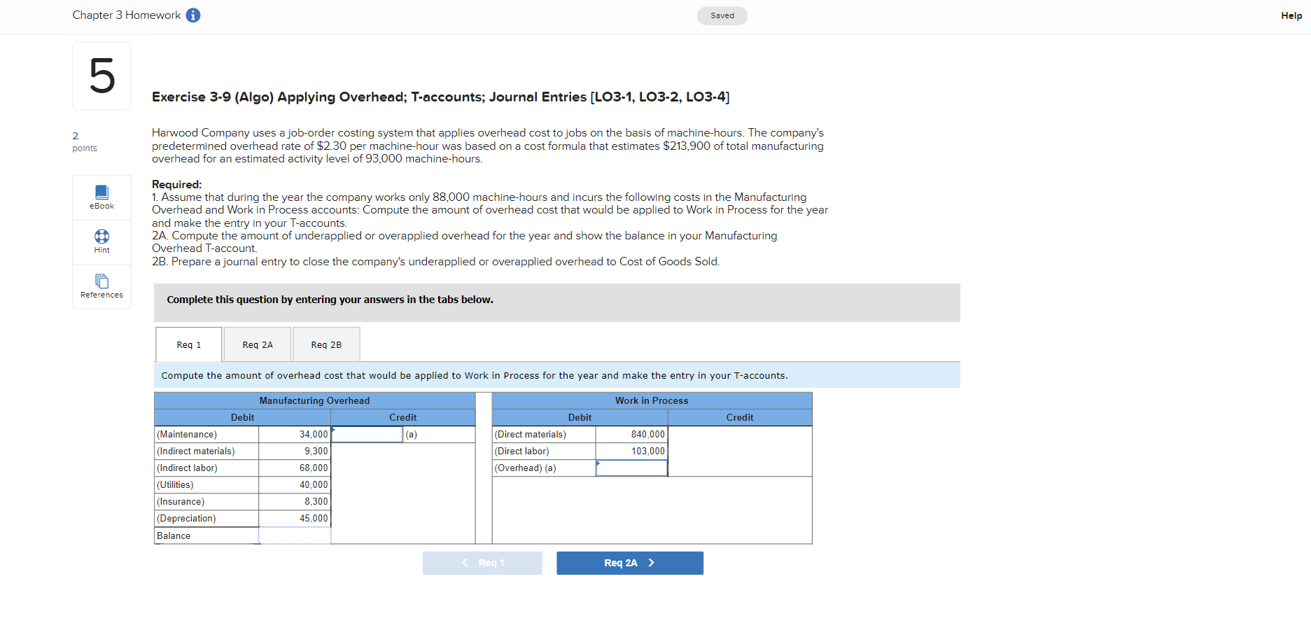 a job-order costing system that applies overhead cost to jobs on the
