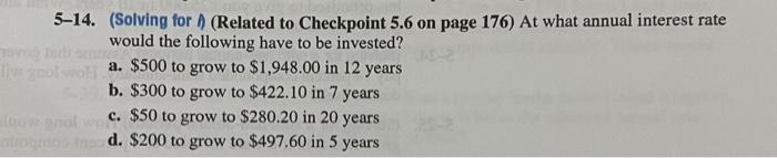 solve the follwing question using excel file by using the formula 5-14.