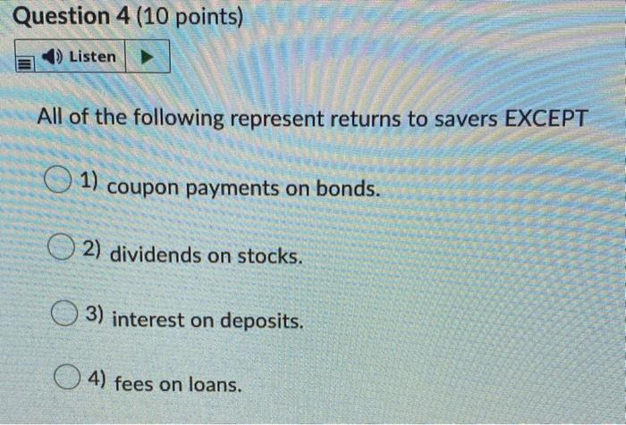 on individual borrowers to savers. 2) include banks and other depository institutions.