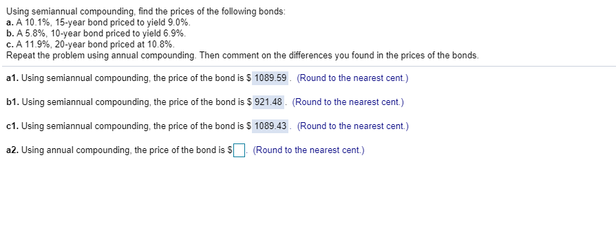 Please do A, B and C for annual compounding, Then comment