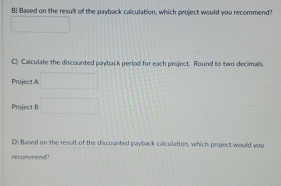 The company's required rate of return for projects of this risk level