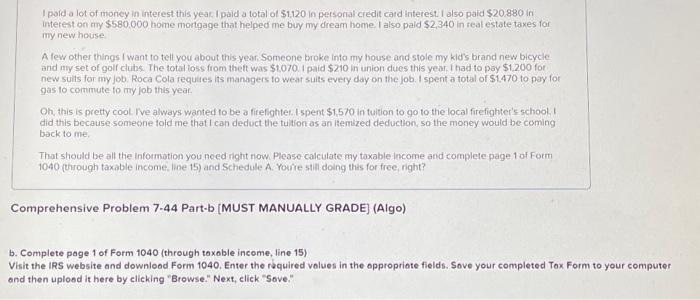 Shady Slim with his tax situation. Please assume that his gross income