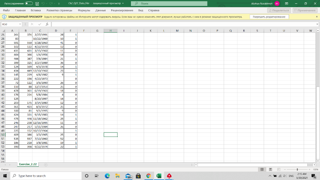 x5. There are missing values in the data set. a. How many