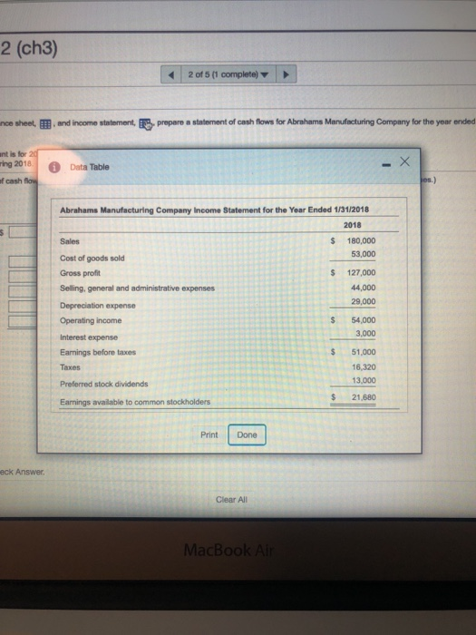 pts 2 of 5 (1 complete HW Soor Problem 3-13 (similar to)