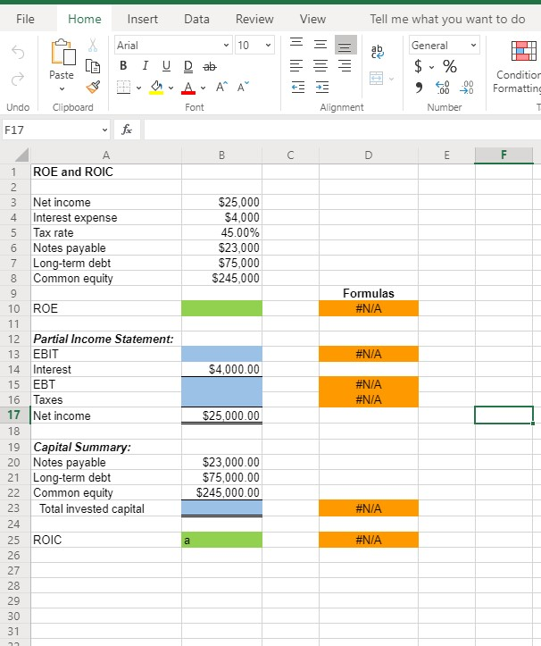 Please answer and explain. Thank you! File Home Insert Data ReviewView