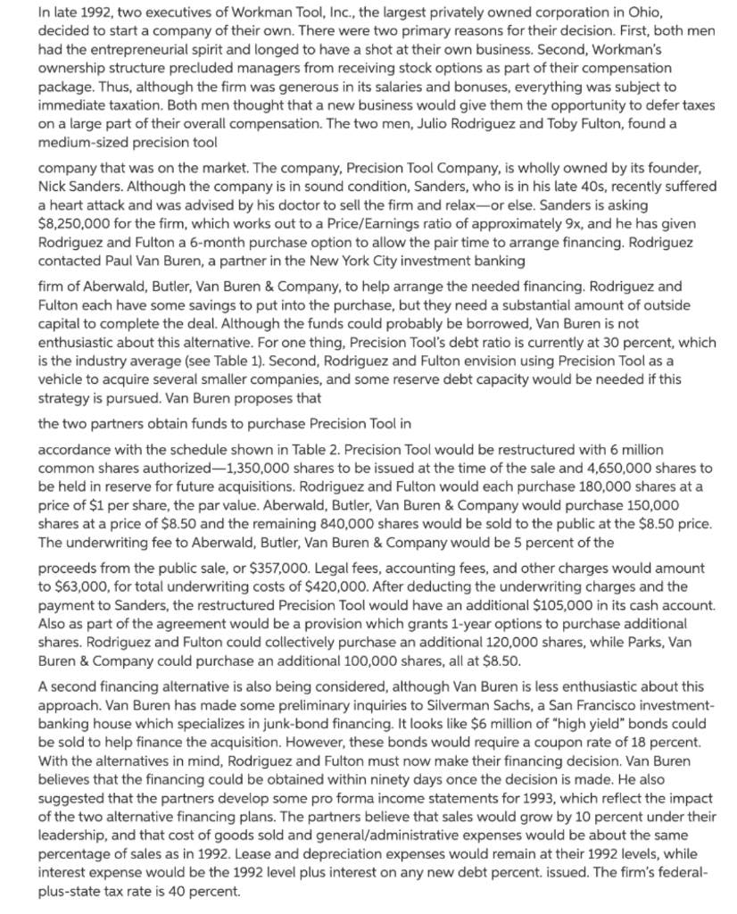 7. Now considering the junk bond financing alternative. a. Construct pro