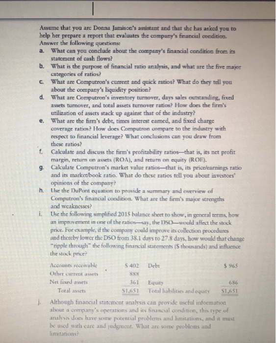 trics, a manufacturer of electronic components. Her first task was to conduct