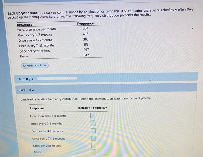  Back up your data: In a survey commissioned by an electronics