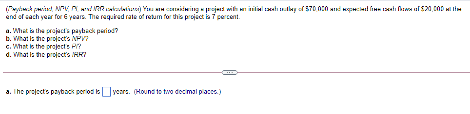  Please solve step by step all the sections that need to