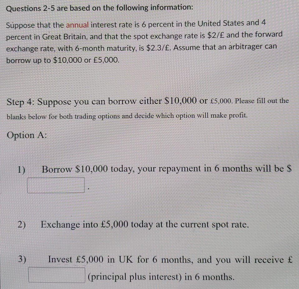 2 0.5 pts Questions 2-5 are based on the following information: Suppose