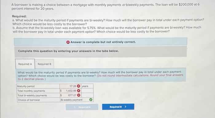 need the A and B sections with the red x's and answers