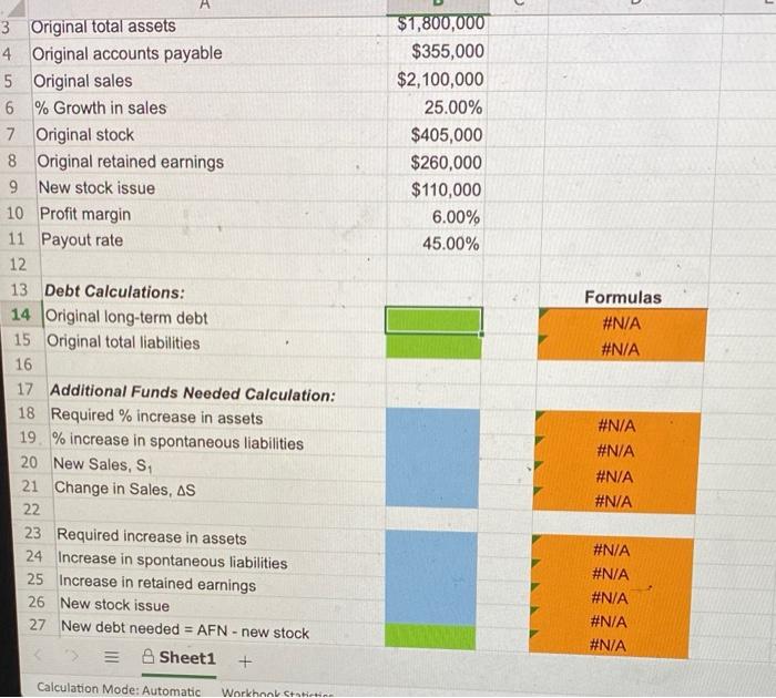 Landscaping's total assets were $1.8 million and its accounts payable were $355,000.