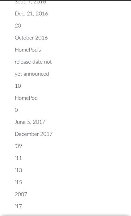 to Apple's delay in bringing new products to market. 5. Describe the