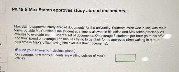  PA 16-6 Max Stamp approves study abroad documents... Max Stamp approves