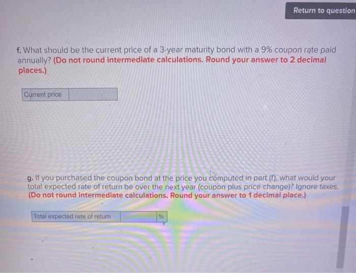 6% 7 9 a. What are the implied 1-year forward rates? (Do
