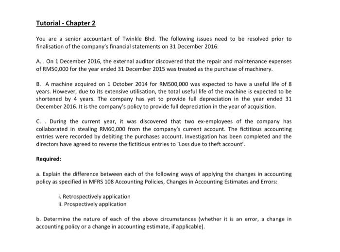 Dear tutors, please help to answer the question below based on MFRS123