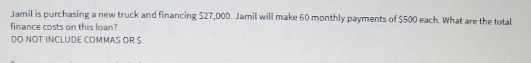 answeres these in 2 hours please Jamil is purchasing a new