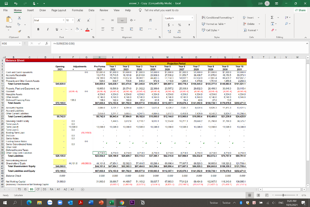  $ answer_1 - Copy Compability Mode - Excel 239 File Home