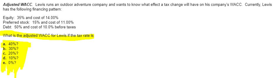 company portfolio and has the following information: the expected market return is