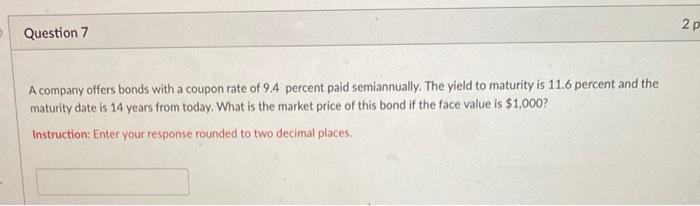 which matures in 14 years. What is the fair price for the