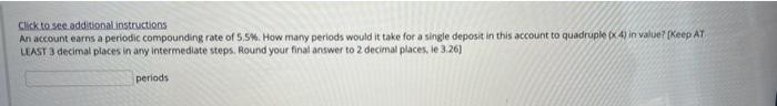  5 see additional instructions here Click to see additional instructions An