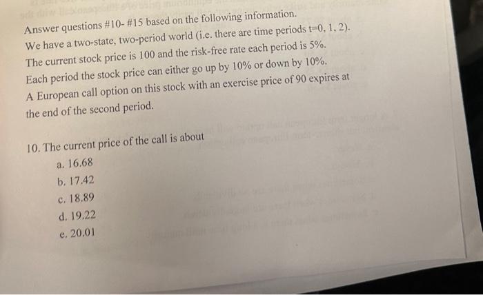  need the answer asap, please show work! thanks. Answer questions \#10-