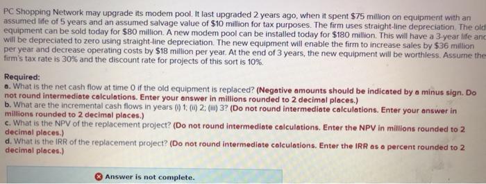  PC Shopping Network may upgrade its modem pool. It last upgraded
