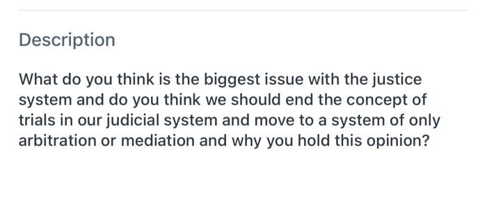 please give some points on this Description What do you think is