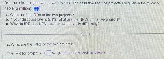  Please answer question A B and C. Thanks You are choosing