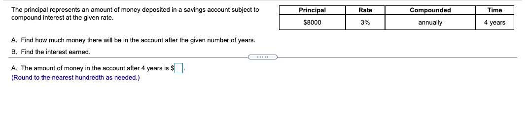 What will be the value of the account after a total of